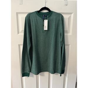 Janie and Jack Striped Boy Thermal Henley Long Sleeve Tee Size 14 NWT